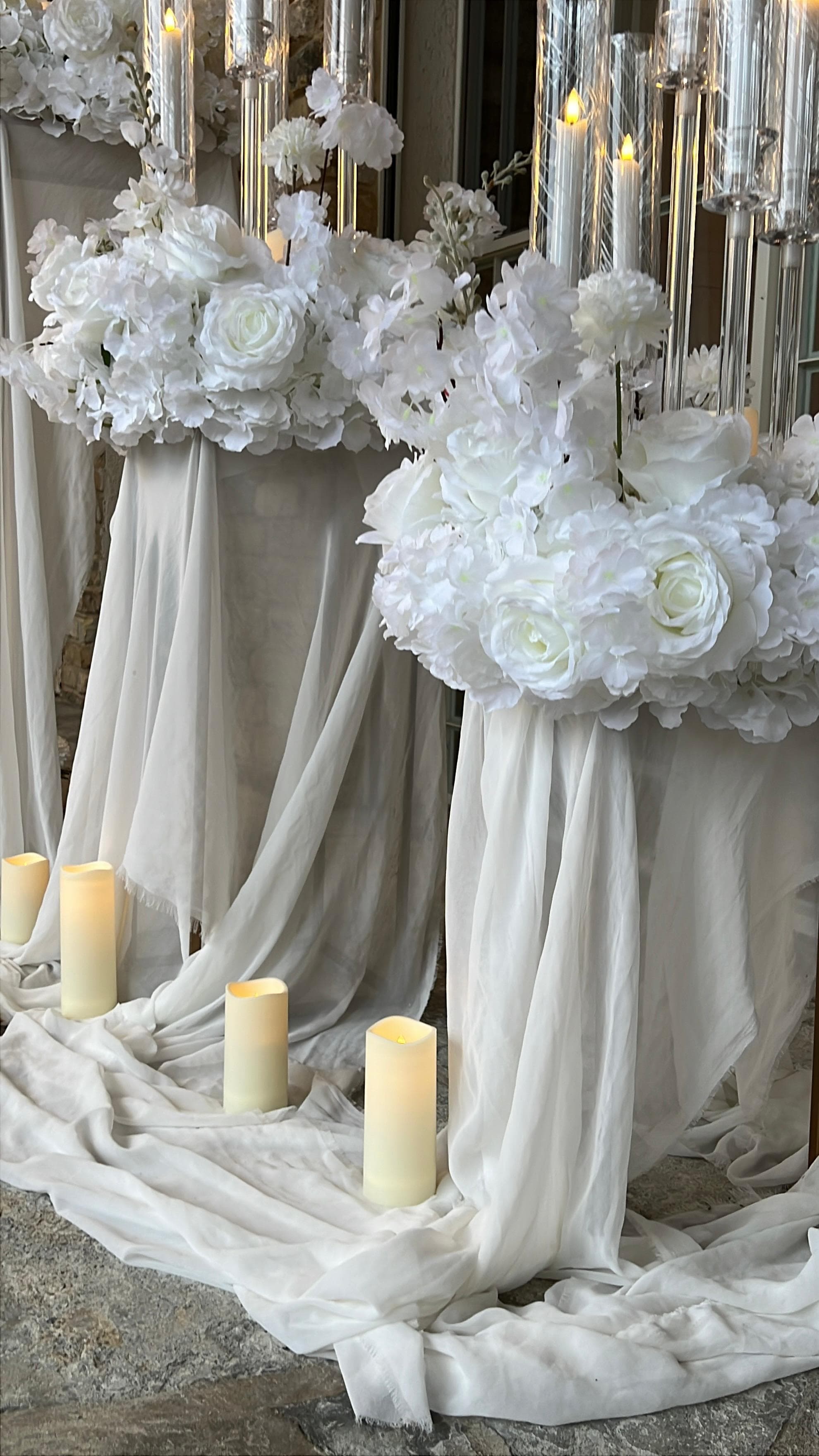 פרחים ונרות